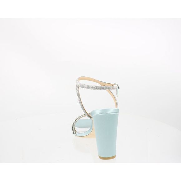 Badgley Mischka Womens Kari Blue Ankle Strap Heels Size 8 Medium (B, M)! - Picture 3 of 4